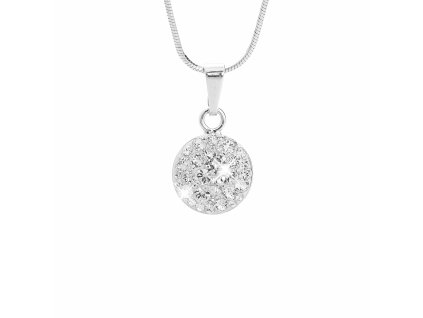 18572 stribrny nahrdelnik male kulate luzko s krystaly svarovsky crystal stribro 925 1000