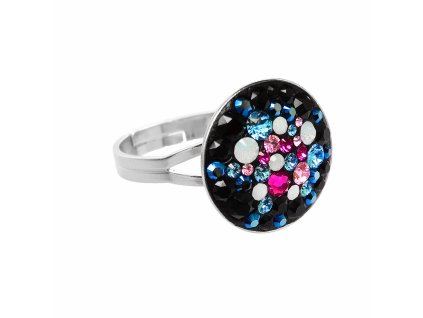 18725 stribrny prsten kulate luzko s krystaly swarovski galaxy stribro 925 1000