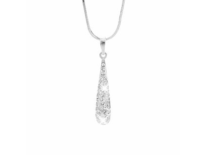 18752 stribrny nahrdelnik dlouha kapka s krystaly swarovski crystal stribro 925 1000