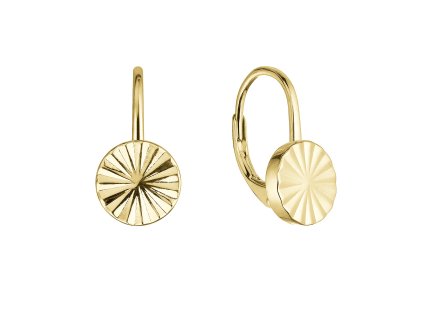 32375 pozlacene stribrne nausnice kulate 61021