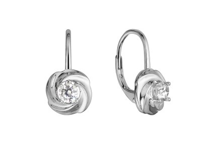 32315 stribrne nausnice se zirkonem 11507 1 crystal