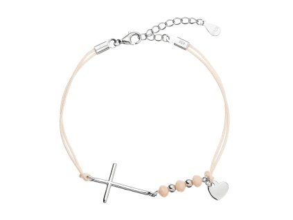 32729 kabbalah naramek se stribrnym krizem a srdickem 13052 3 lt orange