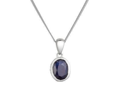 32033 stribrny nahrdelnik s pravym kamenem temne modry 12087 3 dark sapphire