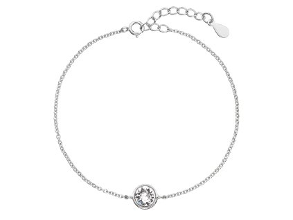 29003 stribrny naramek s preciosa krystaly bily 33113 1