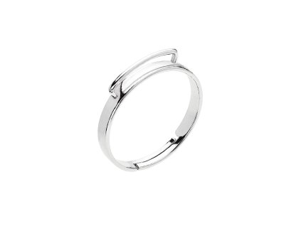 26684 stribrny prsten s rhodiem hrazda p0046