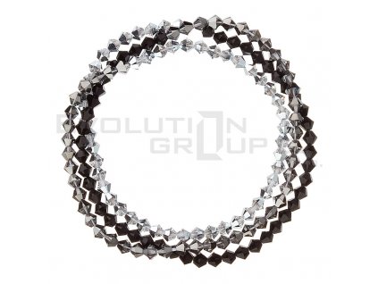 Náramek se Swarovski krystaly stříbrný 33081.5 silver