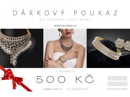 Poukaz na 500 bíly