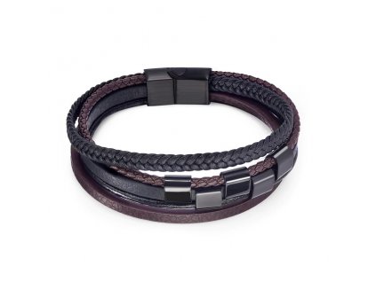 Fashion Stainless Steel Charm Men Bracelet Magnetic Clasp Braided Mutilayer Leather Wrapping Punk Rock Bangles Man.jpg 640x640