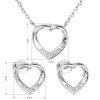 22058 1 sada sperku se zirkonem nausnice a nahrdelnik bile srdce 19019 1