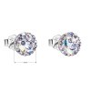 17645 2 stribrne nausnice pecka s krystaly swarovski fialove kulate 31136 3