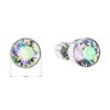 17252 2 stribrne nausnice pecka s krystaly swarovski zelene kulate 31113 5