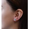25736 1 stribrne nausnice pecka se swarovski krystaly modre kulate 31113 3 light turquoise