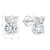 24509 2 stribrne nausnice pecka se zirkonem bila sova 11269 1