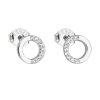 23225 stribrne nausnice pecka se zirkonem bile kulate 11122 1