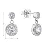 30173 1 stribrne nausnice visaci kulate se zirkony 11429 1