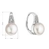 29054 1 stribrne nausnice visaci s bilou ricni perlou 21070 1