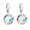 25859 2 stribrne nausnice visaci s krystaly swarovski ab efekt kulate 31296 2