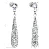 17024 2 stribrne nausnice visaci s krystaly swarovski bila slza 31163 1