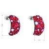 21224 2 stribrne nausnice visaci s krystaly swarovski cervene pulkruh 31164 3 cherry