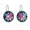 25805 3 stribrne nausnice visaci s krystaly swarovski mix barev kulate 31176 4 galaxy