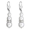 17441 stribrne nausnice visaci se syntetickymi perlami a krystaly swarovski bile kulate 31150 1