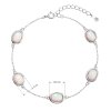 31289 1 stribrny naramek se syntetickymi opaly bily oval 13030 1 white