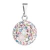 21458 stribrny privesek s krystaly swarovski mix barev kulaty 34225 3 magic rose