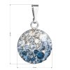 25949 3 stribrny privesek s krystaly swarovski modry kulaty 34225 3 ice blue
