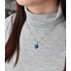 21068 1 stribrny privesek s krystaly swarovski modry kulaty rivoli 34112 5 bermuda blue