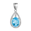 29948 stribrny privesek slza modry zirkon 14034 3 aqua