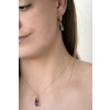 35866 4 pozlacene visaci nausnice kapky s ametystem 11733 3