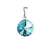 18941 privesek bizuterie se swarovski krystaly modry kulaty 54001 3 light turquoise