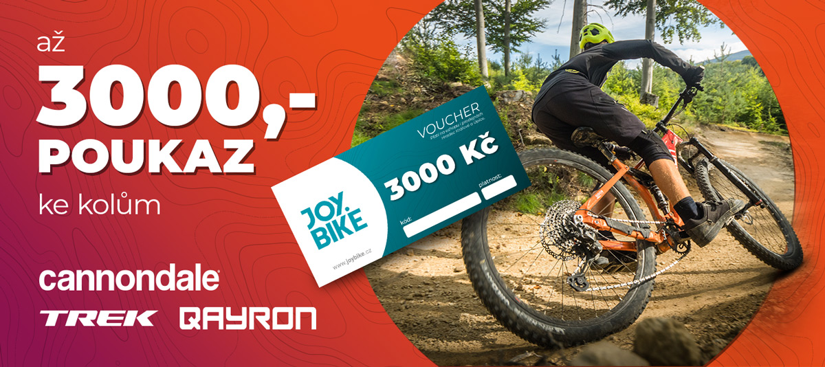 Poukaz až 3000,- ke kolům Qayron, Trek a Cannondale