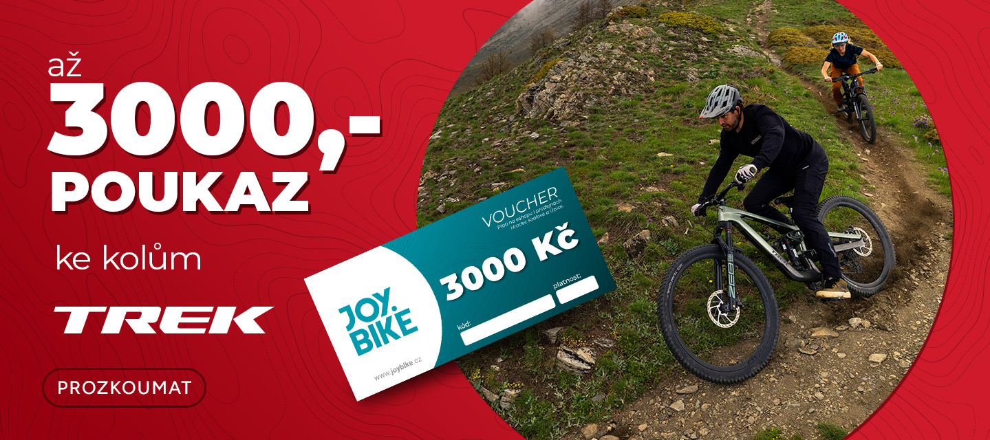 poukaz až 3000 ke kolům Trek