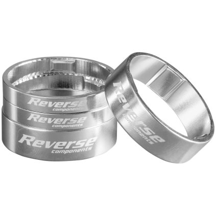 Distanční podložky Reverse Alloy Ultra-Lite set 1 1/8" Silver