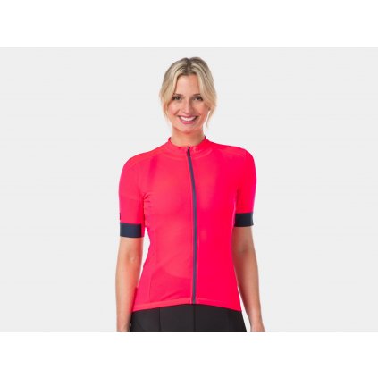 Dres dámský Bontrager Meraj Jersey Maillot Radioactive Pink