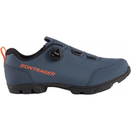 Tretry pánské MTB Bontrager Evoke Battleship Blue/Radioactive Orange