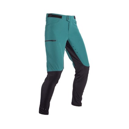 leatt mtbpants trail 2.0 teal front 5025104120