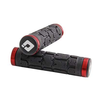 Gripy MTB ODI Rogue Lock-On Bonus Pack černá / červená