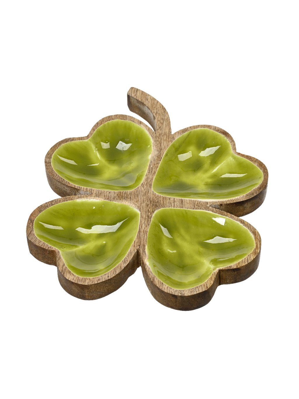 Dekoratívna miska v tvare štvrolístka