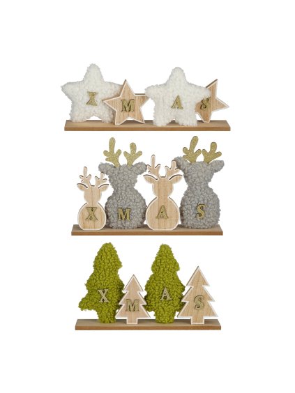 dekoratívny nápis XMAS - stromček (Variant C)