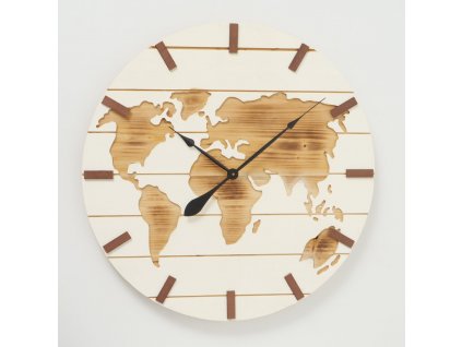 Drevené nástenné hodiny Global