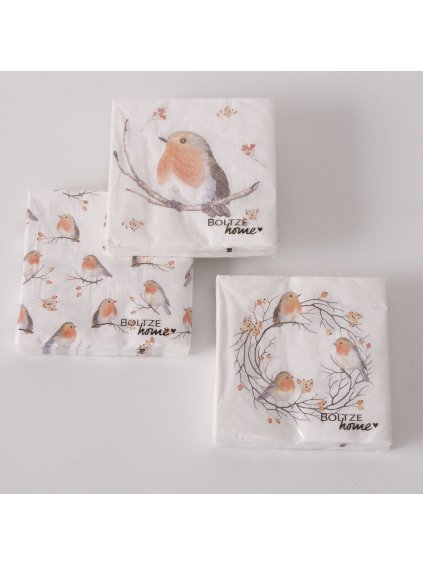 Servítky s vtáčikmi Ruby (Variant A)