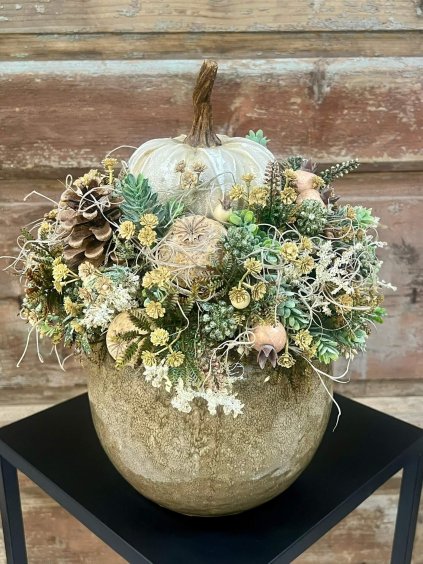 Lesná duša s bielou tekvičkou