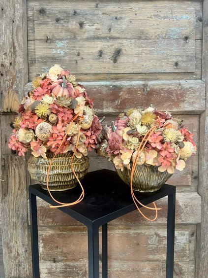 Tekvičky a makovice v pieskovej mise