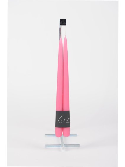 Pár kónických sviečok - Fuchsia (Variant 40cm)
