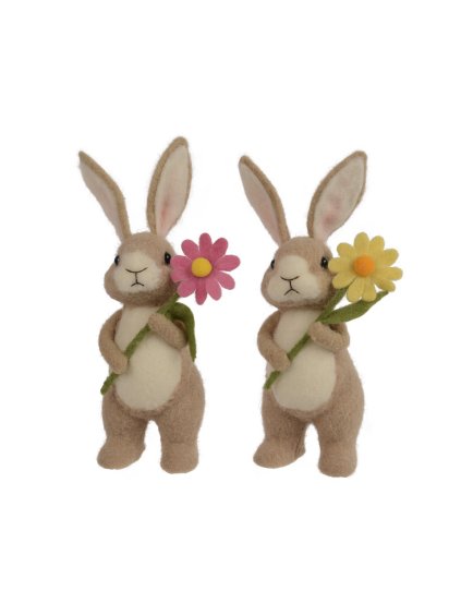 Zajac s kvietkom 25cm (Variant A)