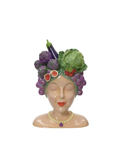 Kvetináč dáma s ovocím (Variant Väčší)
