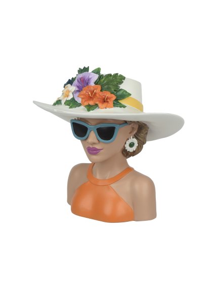 Kvetináč dáma s klobúkom (Variant Väčší)