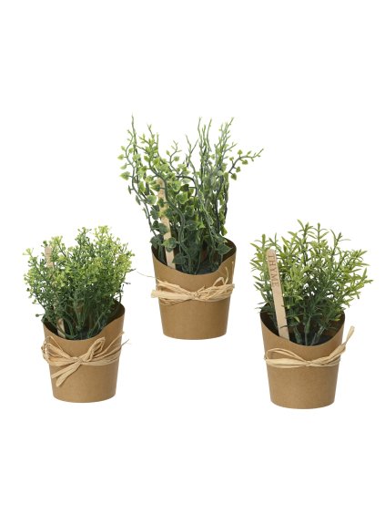 Umelé bylinky v kvetináči 20cm (Variant A)